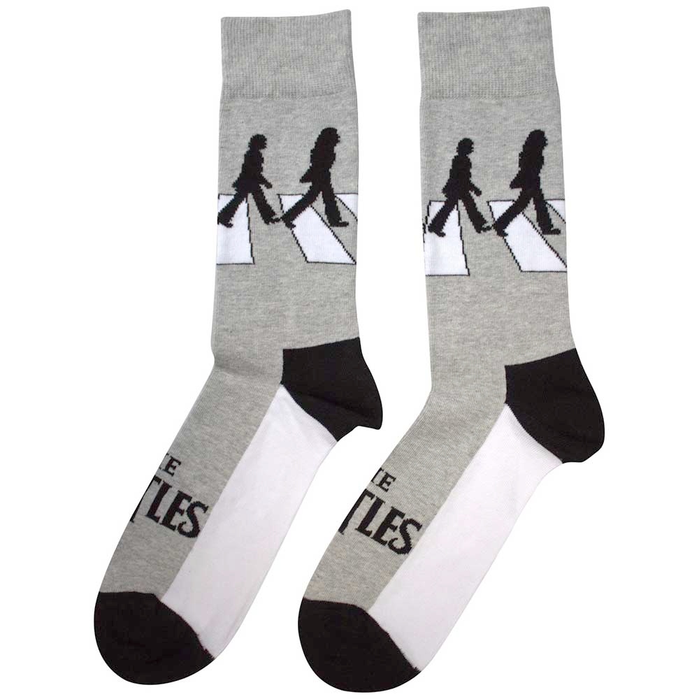 The Beatles - Abbey Road Silhouettes Sokken - Grijs